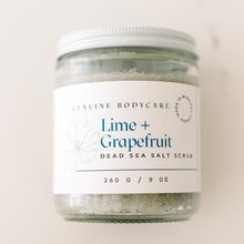 Load image into Gallery viewer, Lime + Grapefruit Dead Sea Salt Scrub