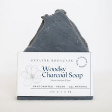 Load image into Gallery viewer, Woodsy Charcoal Soap Bar