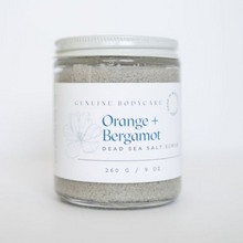 Load image into Gallery viewer, Orange + Bergamot Dead Sea Salt Scrub