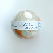 Load image into Gallery viewer, Lime + Grapefruit Bath Bomb