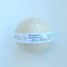 Load image into Gallery viewer, Bergamot + Sandalwood Bath Bomb