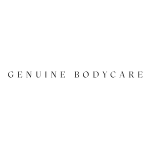 Genuine Bodycare Logo in medium grey color