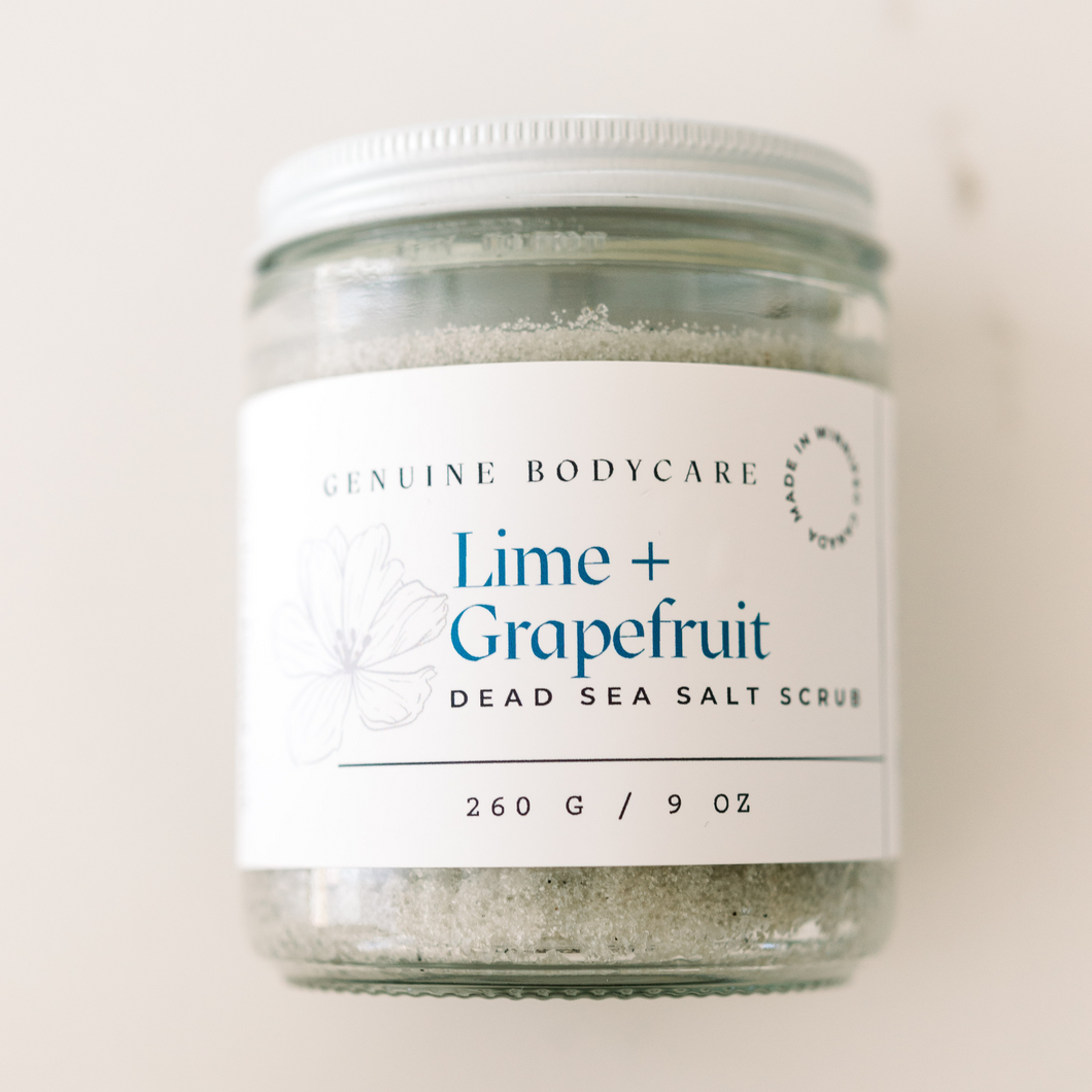 Lime + Grapefruit Dead Sea Salt Scrub