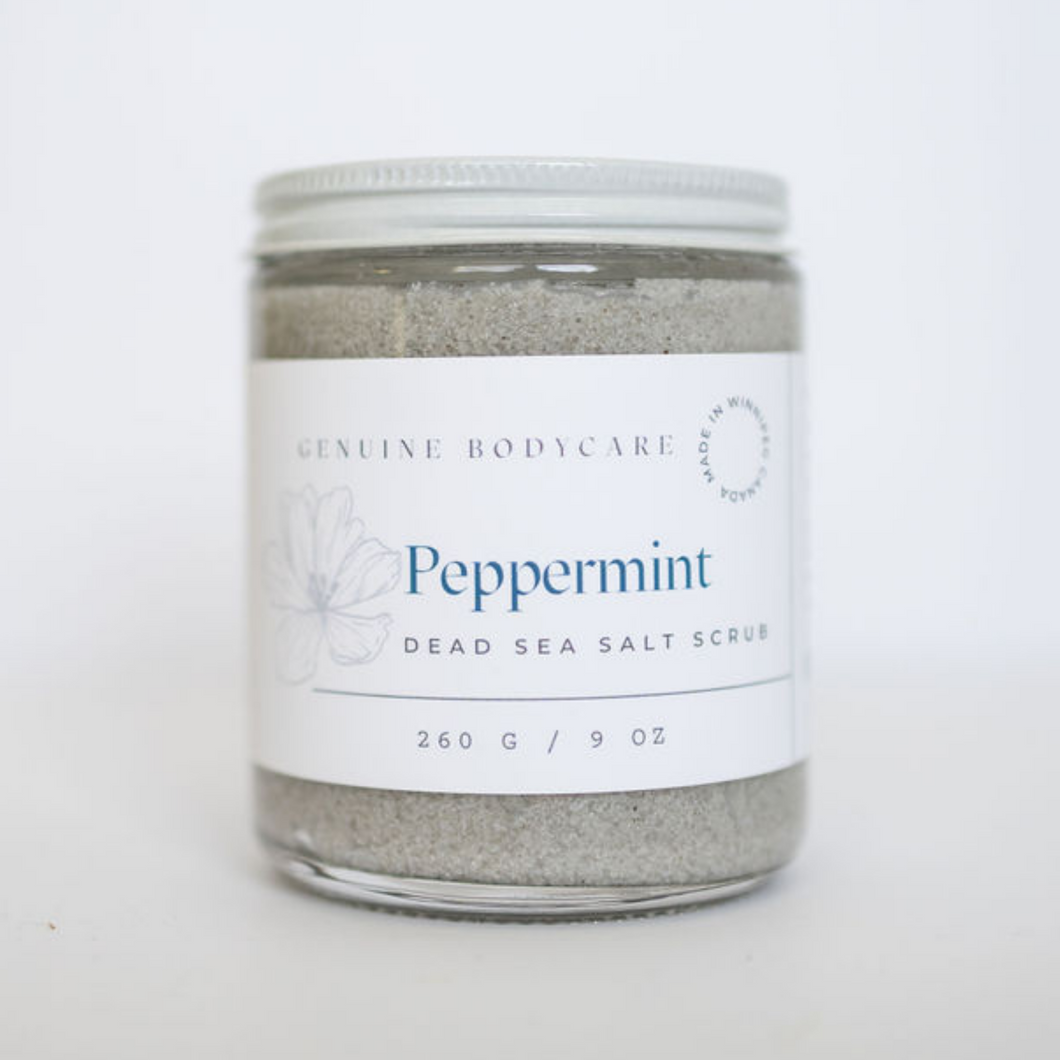 Peppermint Dead Sea Salt Scrub